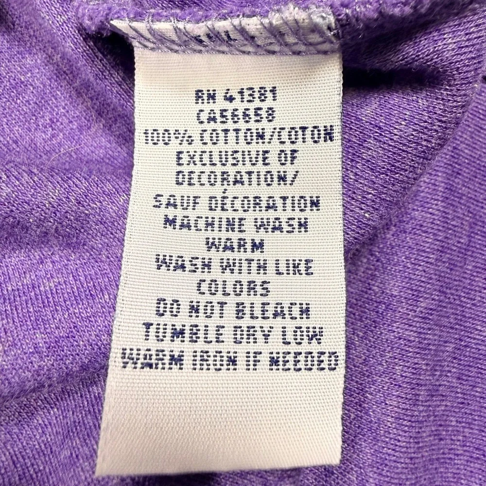 Polo Ralph Lauren Mens Large Purple Heather Long Sleeve Cotton Polo Shirt L